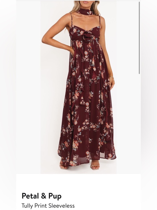 Petal & Pup Dresses & Skirts - Petal & Pup Burgundy Floral Maxi Dress